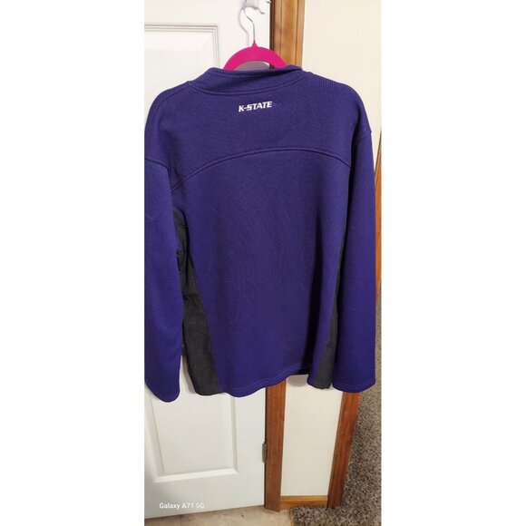Kansas State University Colosseum Purple 1/4 Zip Pullover Sz XL NCAA Football - Picture 10 of 10